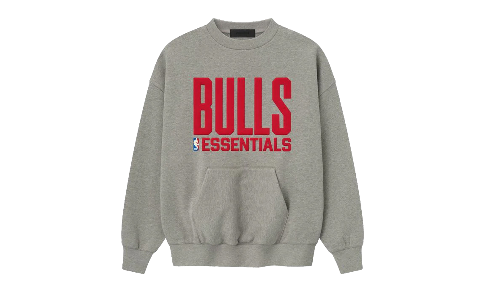 BULLS SPORTS FIT CREWNECK SWEATSHIRT "CONCRETE HEATHER" 192NB256506F
