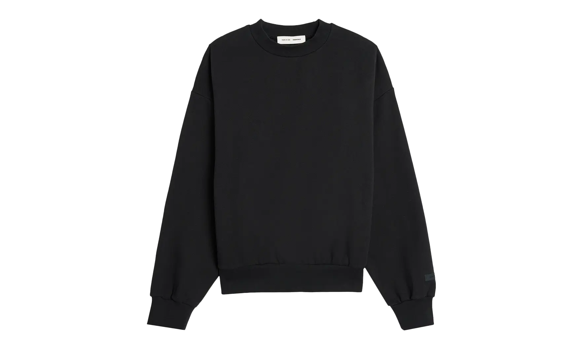 CLASSIC FIT FLEECE CREWNECK "Jet Black" 192AS252040F