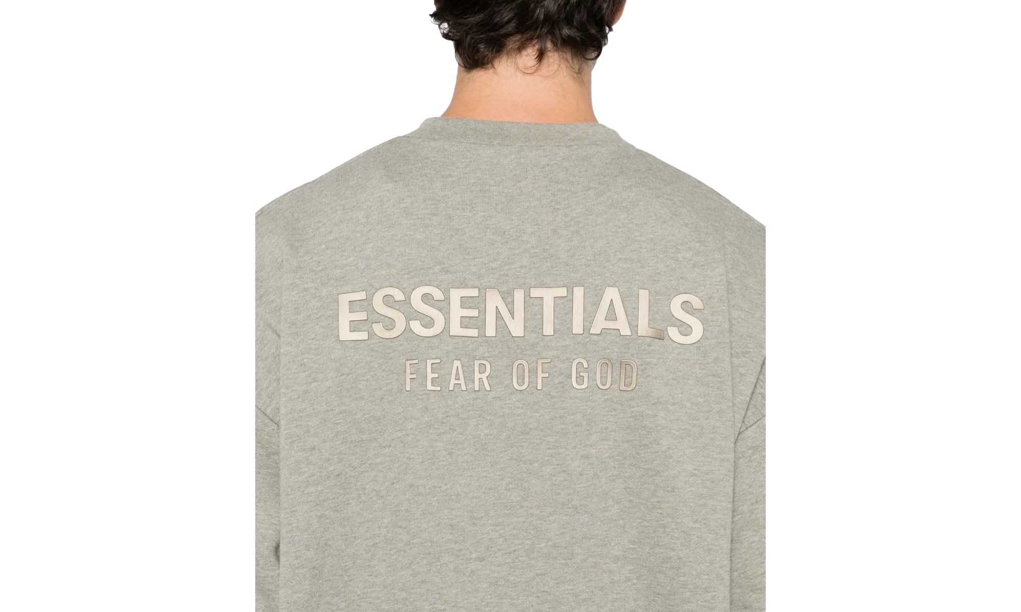 Classic Fit Fleece Crewneck 192SP252045F "Concrete Heather" 192SP252045F