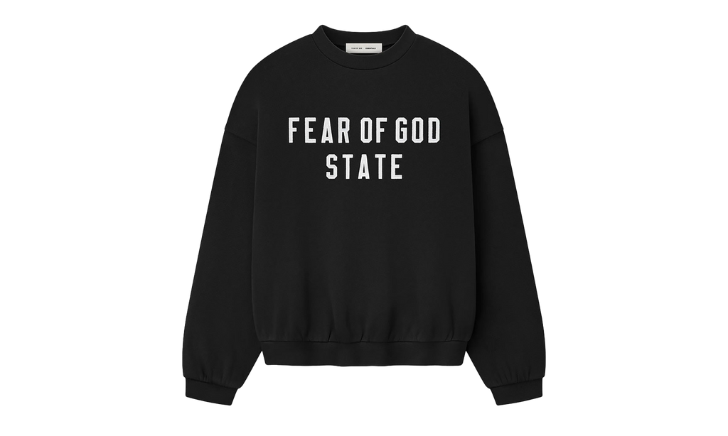 90's Fleece Crewneck "Jet Black" 192SP256550F