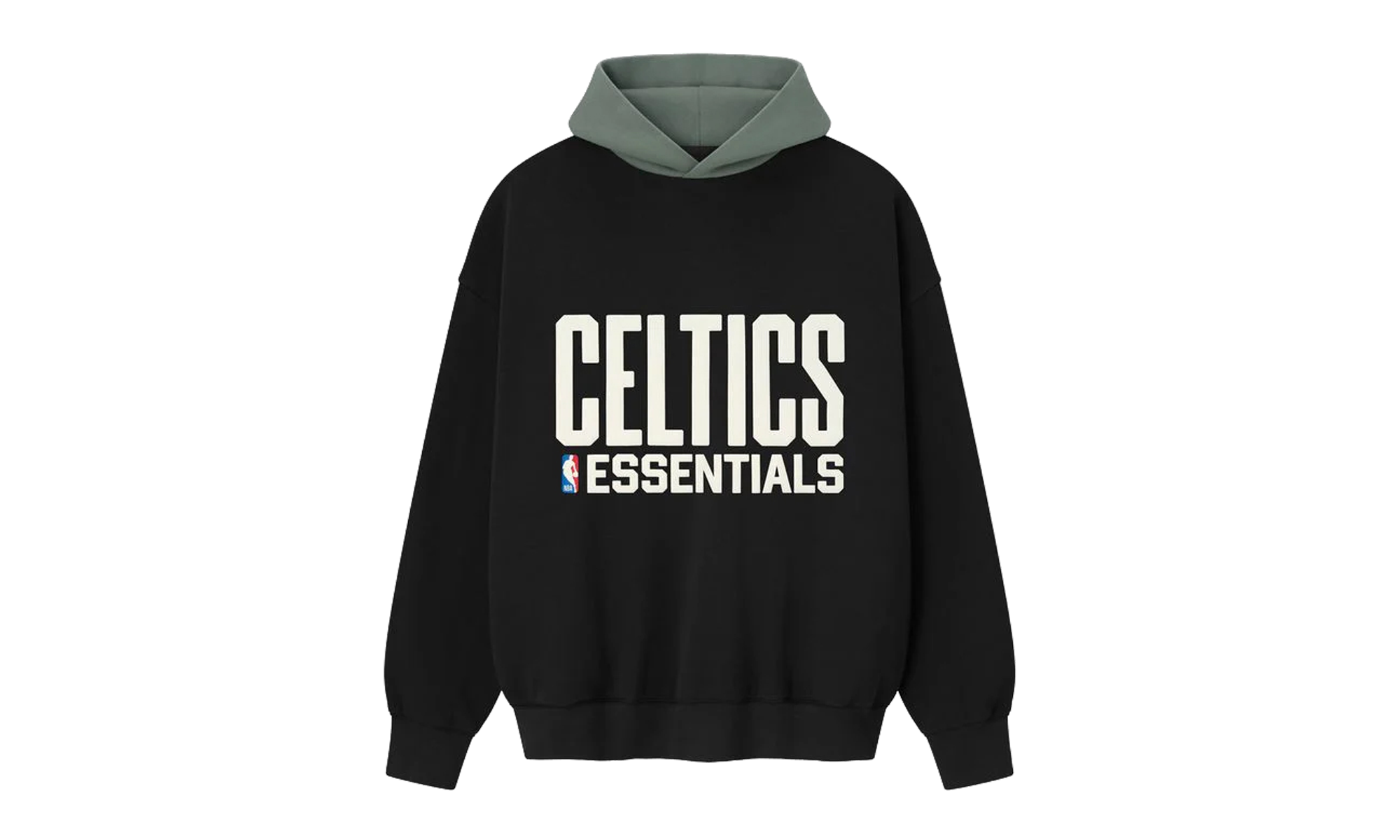 CELTICS SPORTS FIT HOODIE "BLACK / BALSAM GREEN" 192NB256407F